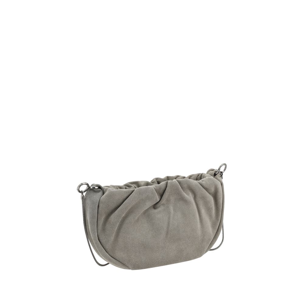 Brunello Cucinelli Suede Shoulder Bag Glam Steals