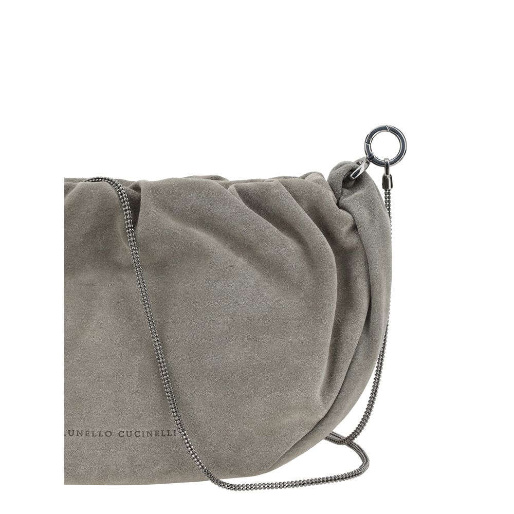 Brunello Cucinelli Suede Shoulder Bag Glam Steals
