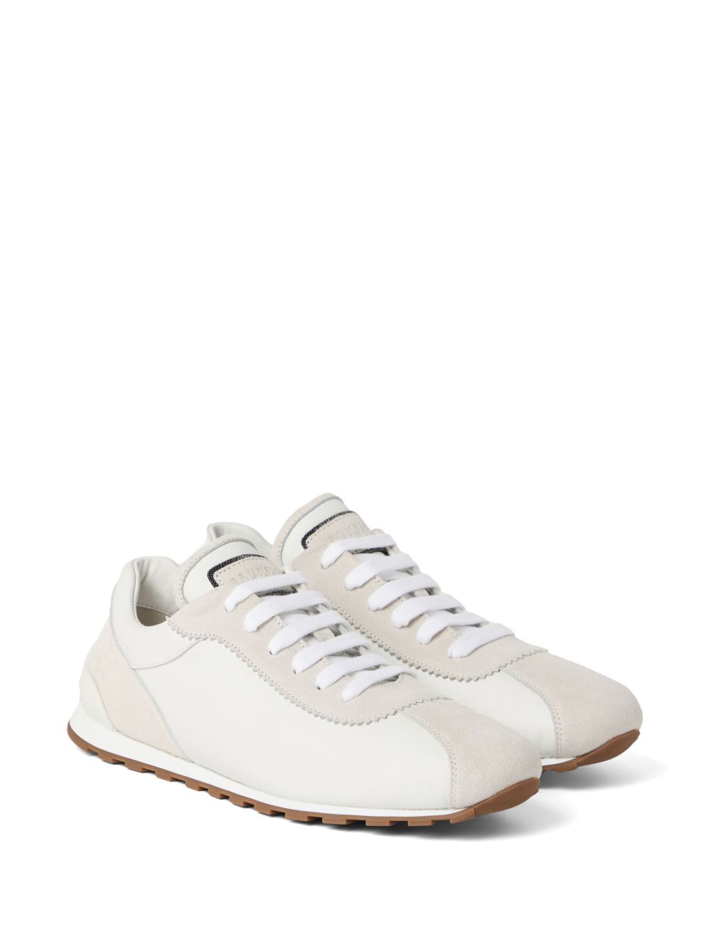 Brunello Cucinelli Suede and Calfskin Runners with Monili Glam Steals