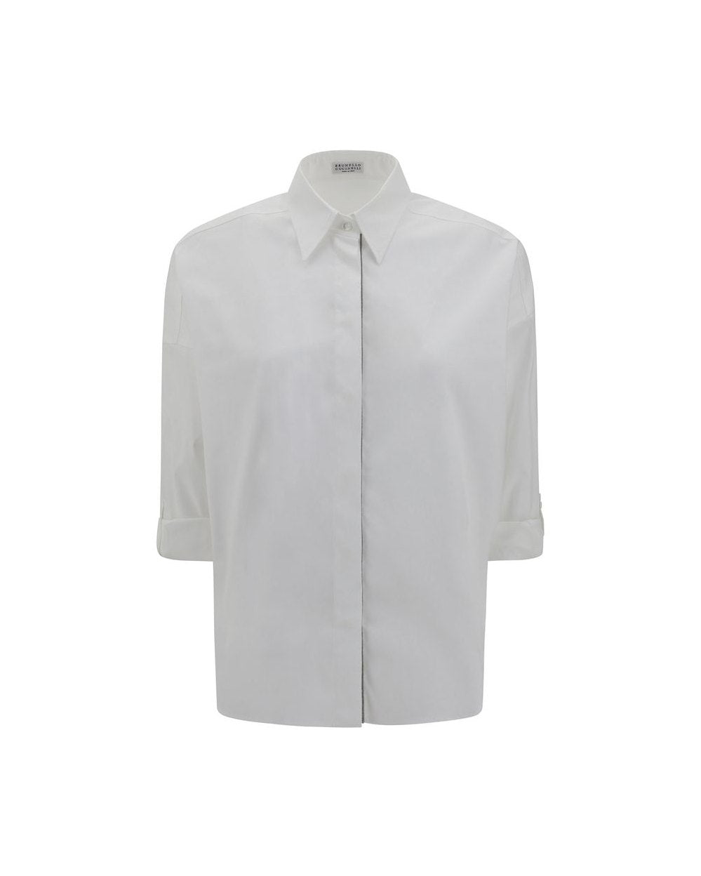 Brunello Cucinelli White Cotton Shirt Shirts