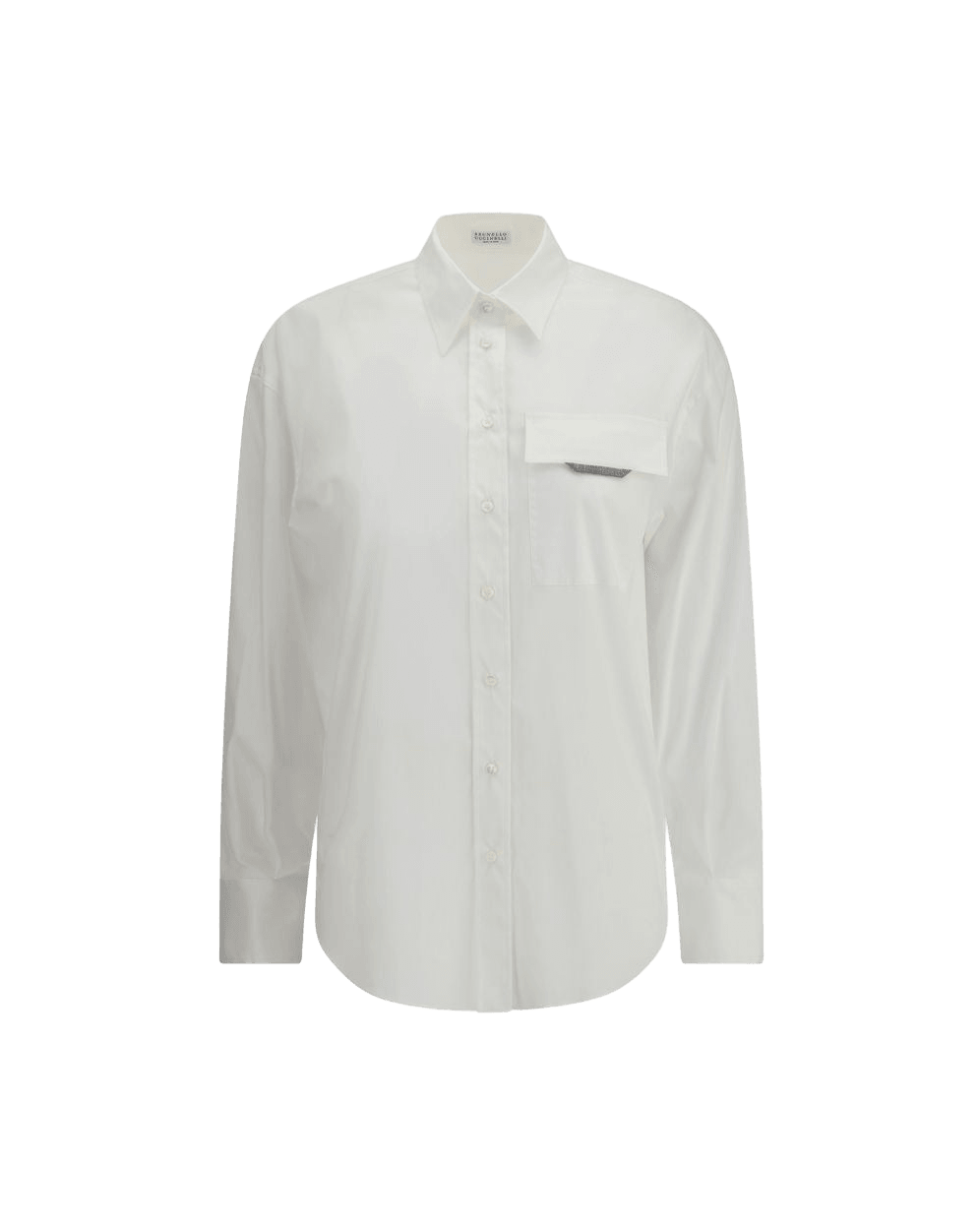 Brunello Cucinelli White Cotton Shirt Glam Steals