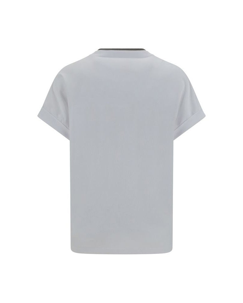 Brunello Cucinelli White Cotton T-Shirt T-Shirts
