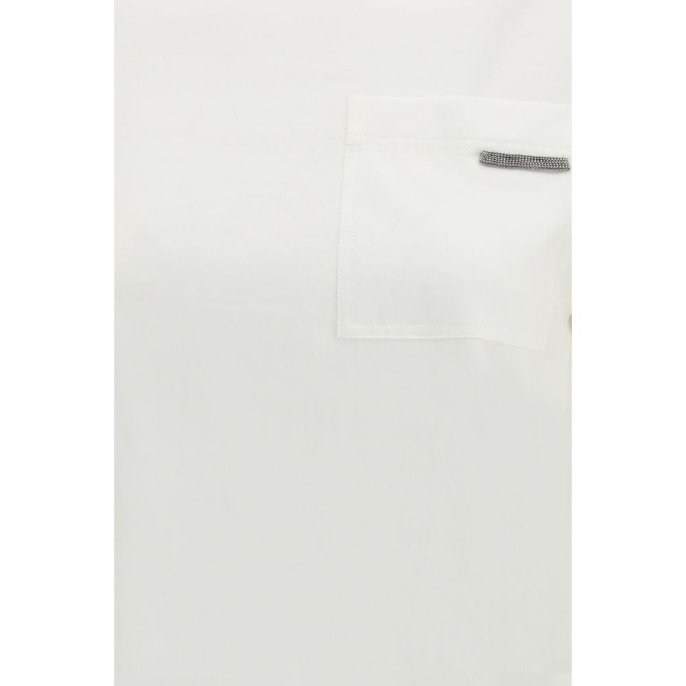 Brunello Cucinelli White Cotton T-shirt Glam Steals