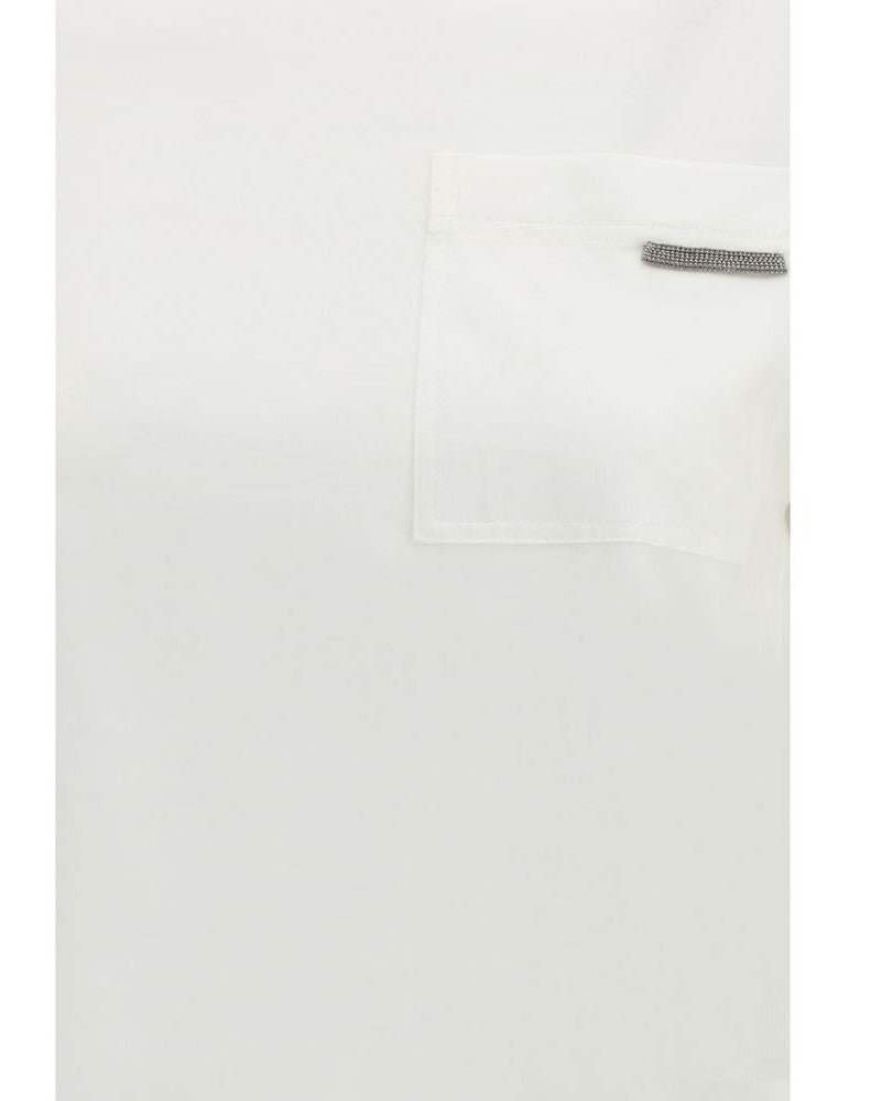 Brunello Cucinelli White Cotton T-Shirt