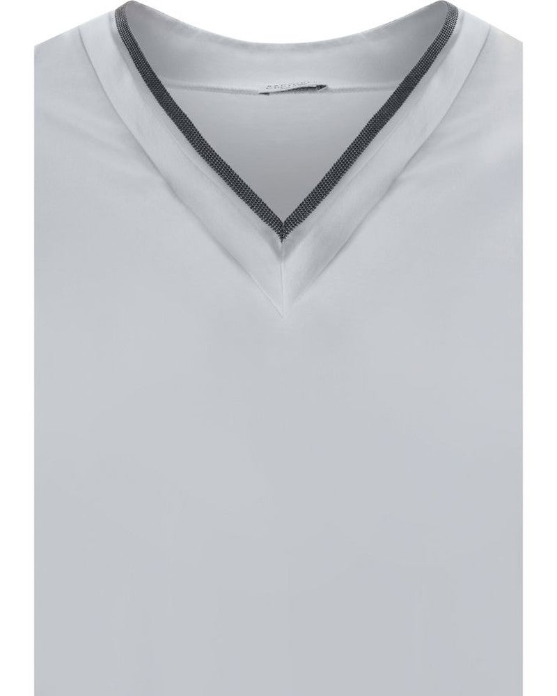 Brunello Cucinelli White Cotton T-Shirt T-Shirts