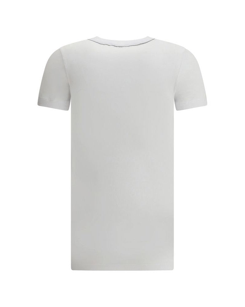 Brunello Cucinelli White Cotton T-Shirt T-Shirts