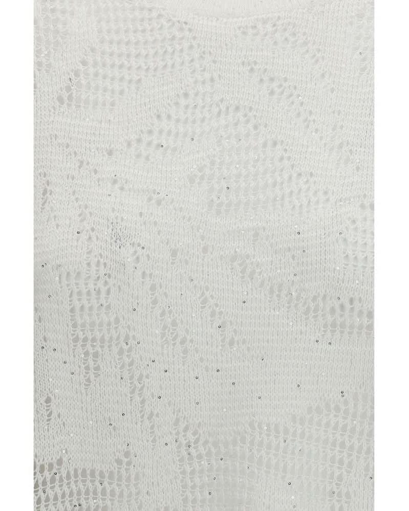 Brunello Cucinelli White Linen T-Shirt
