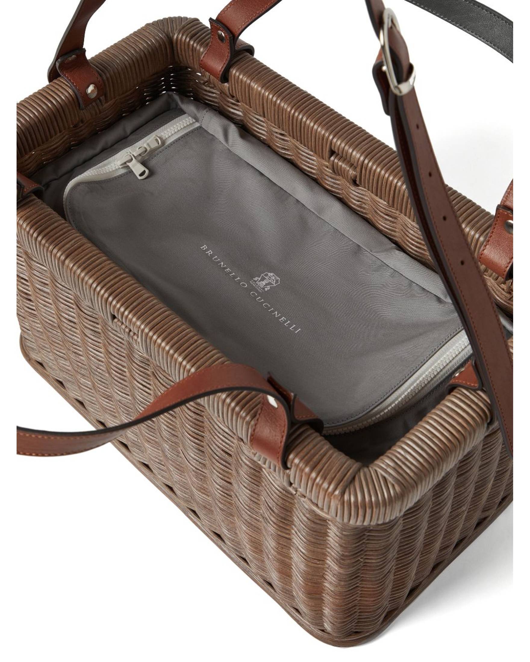 Brunello Cucinelli Wicker Basket Bag Glam Steals