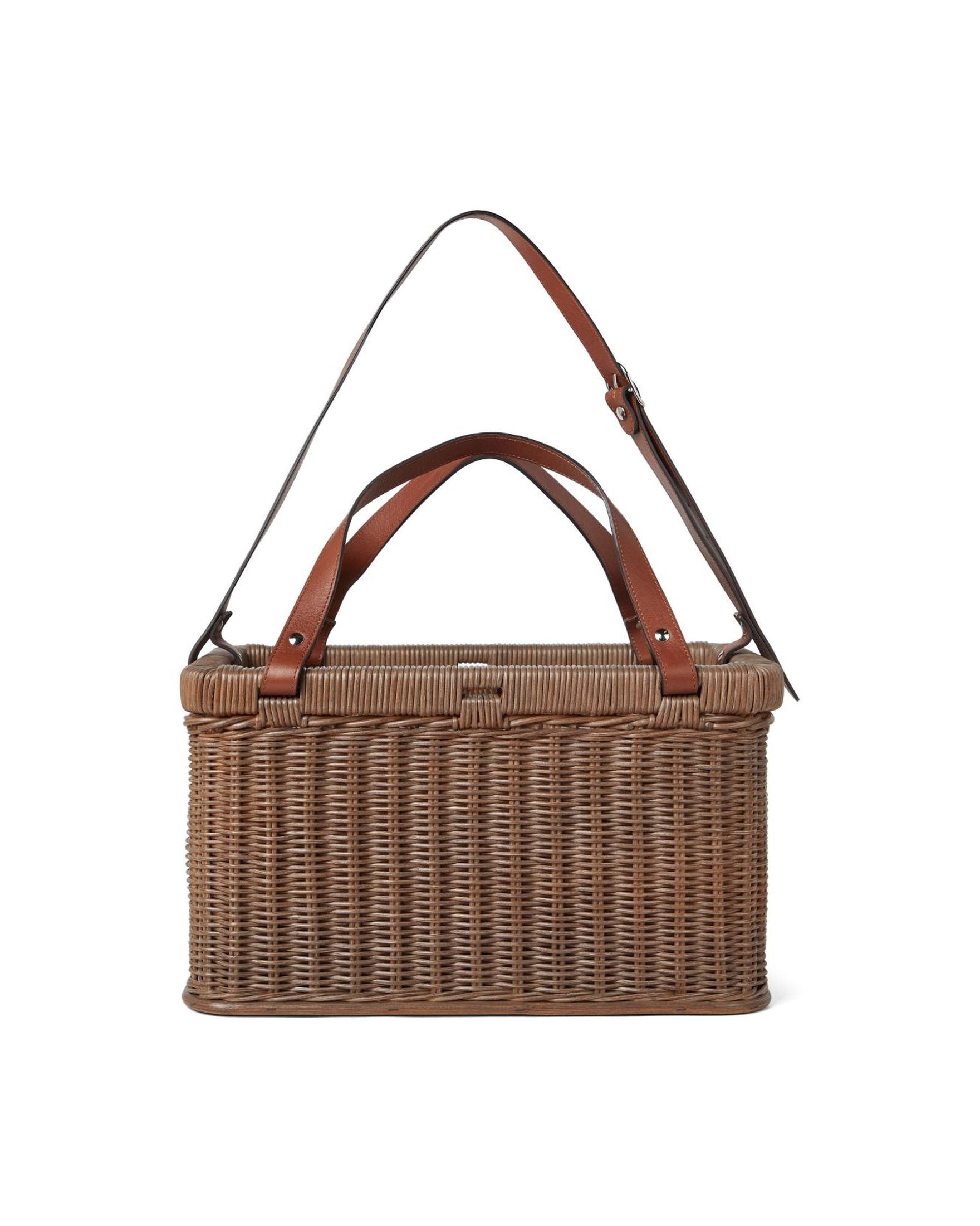 Brunello Cucinelli Wicker Basket Bag Glam Steals