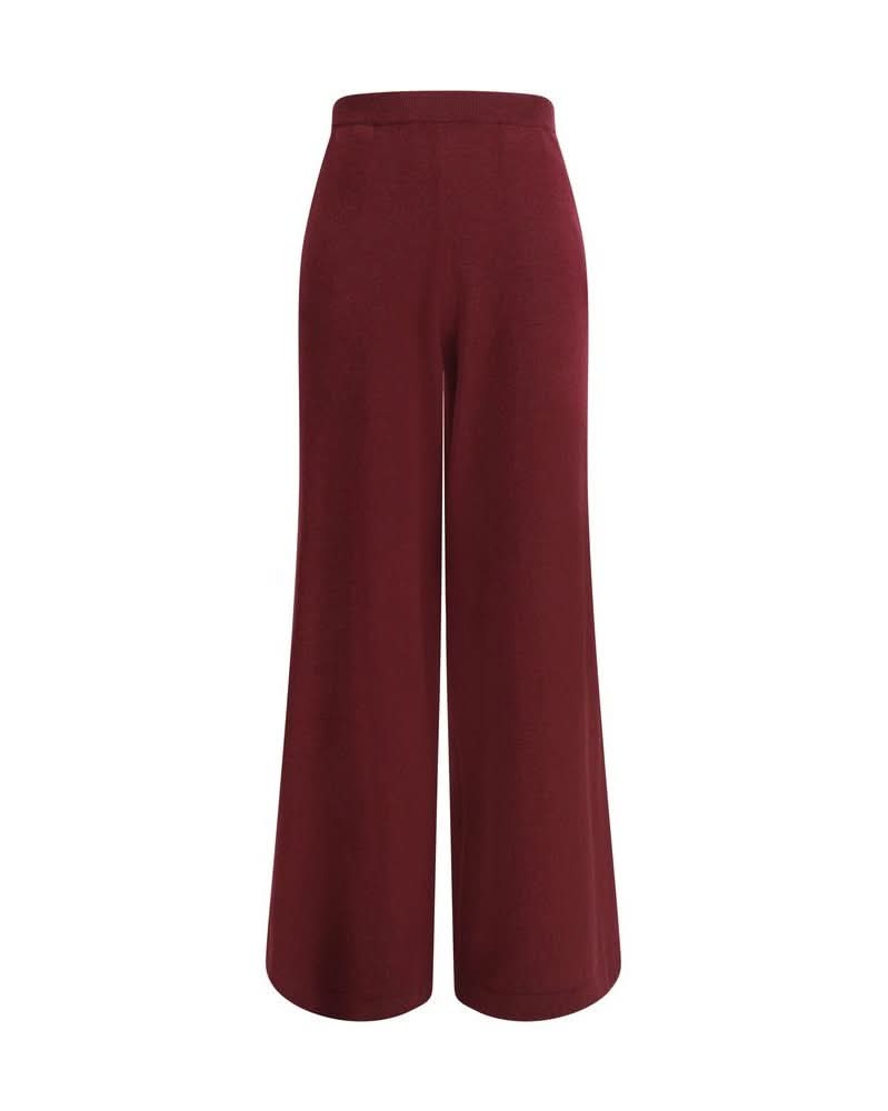 Brunello Cucinelli Wool Bordeaux Casual Pant