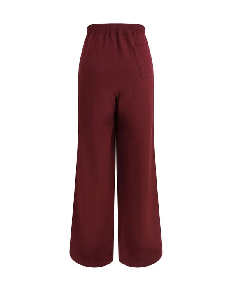 Brunello Cucinelli Wool Bordeaux Casual Pant