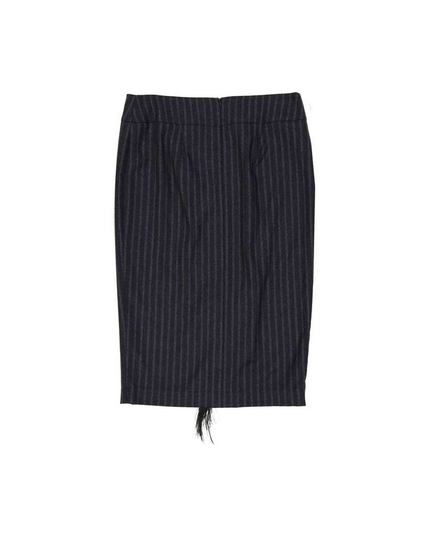Brunello Cucinelli Wool Striped Skirt Glam Steals