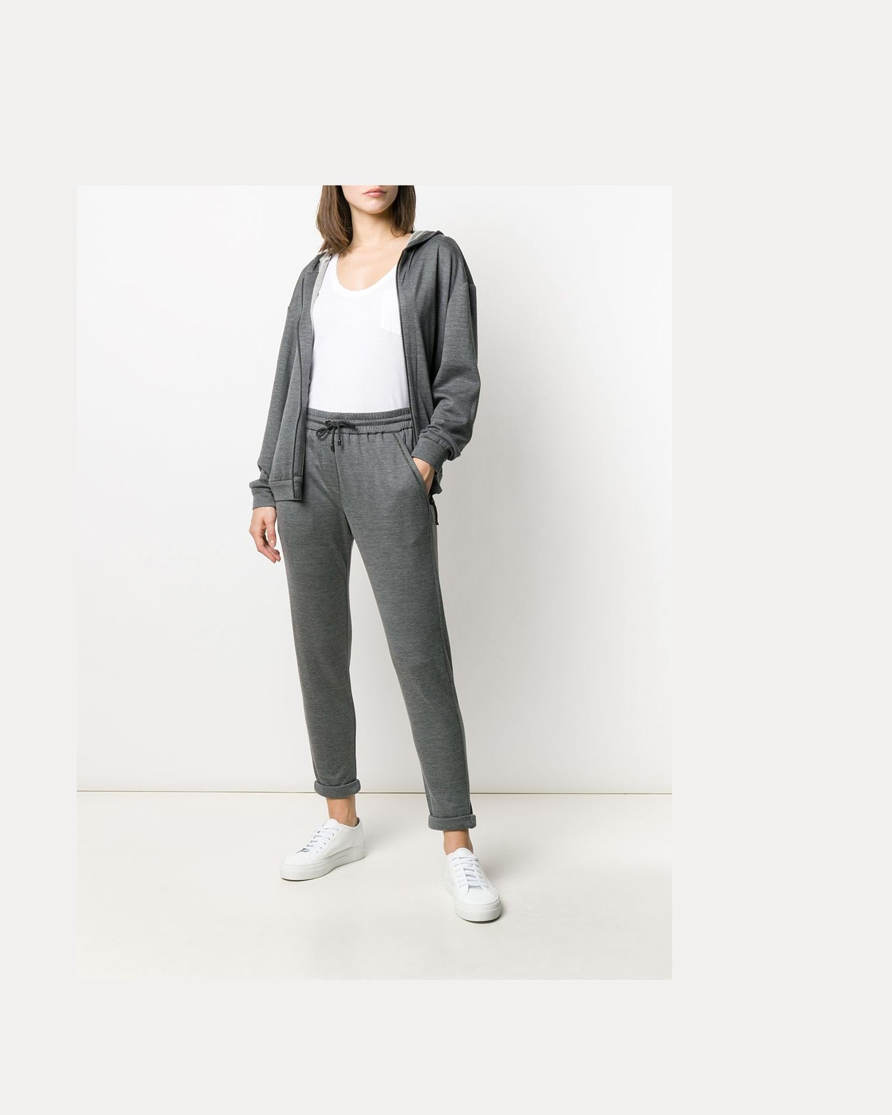 Brunello Cucinelli Zipped Long Sleeve Hoodie Glam Steals