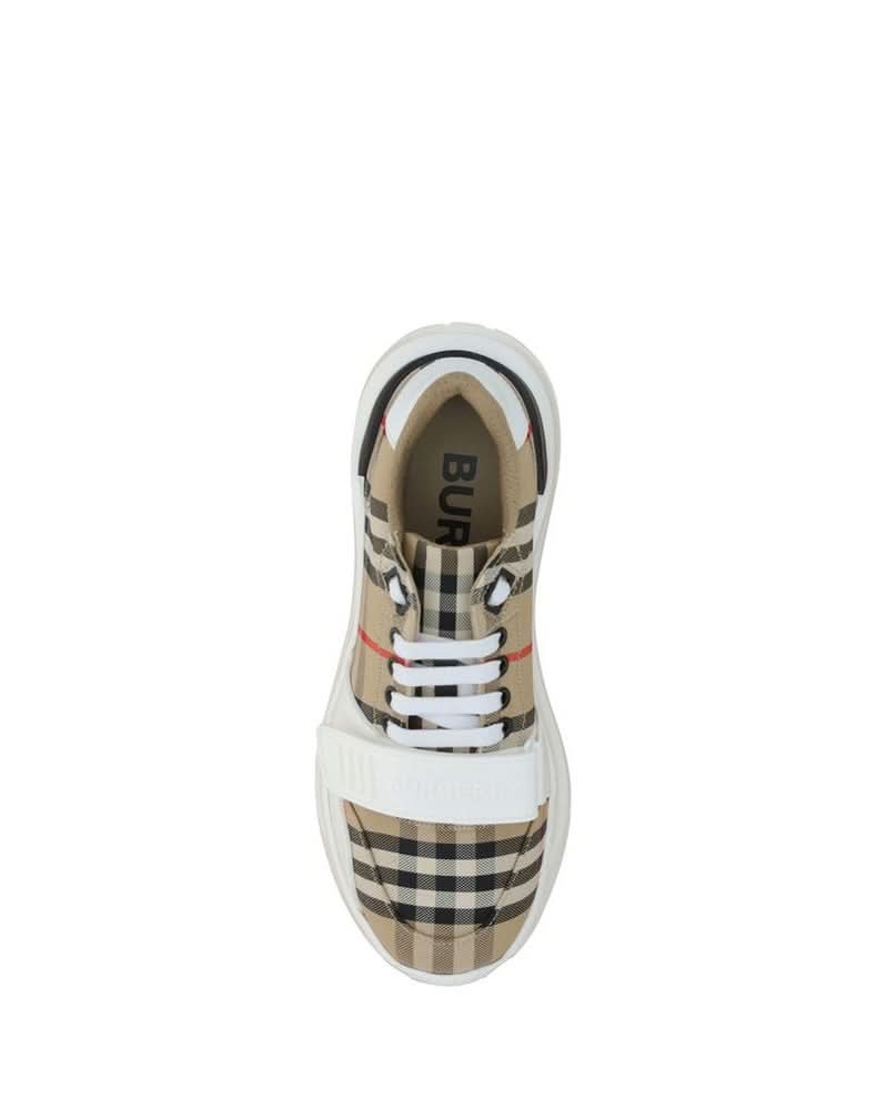 Burberry Beige Cotton Athletic Sneakers Sneakers