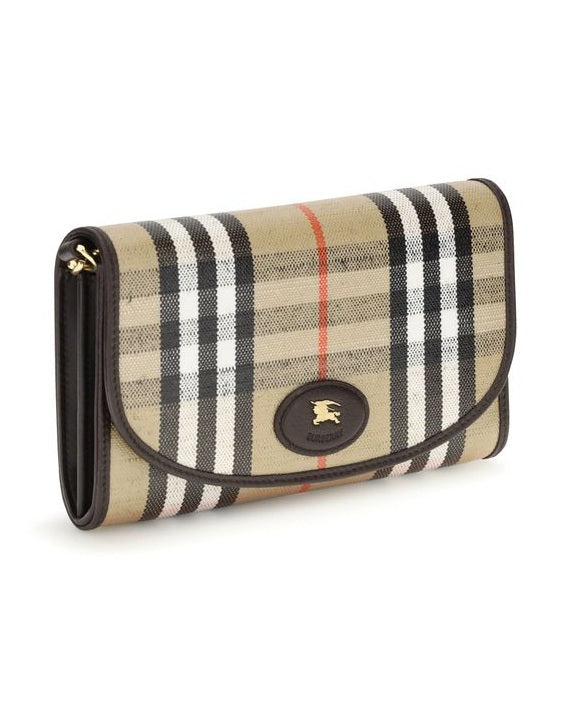 Burberry Beige Cotton Clutch Bag Glam Steals