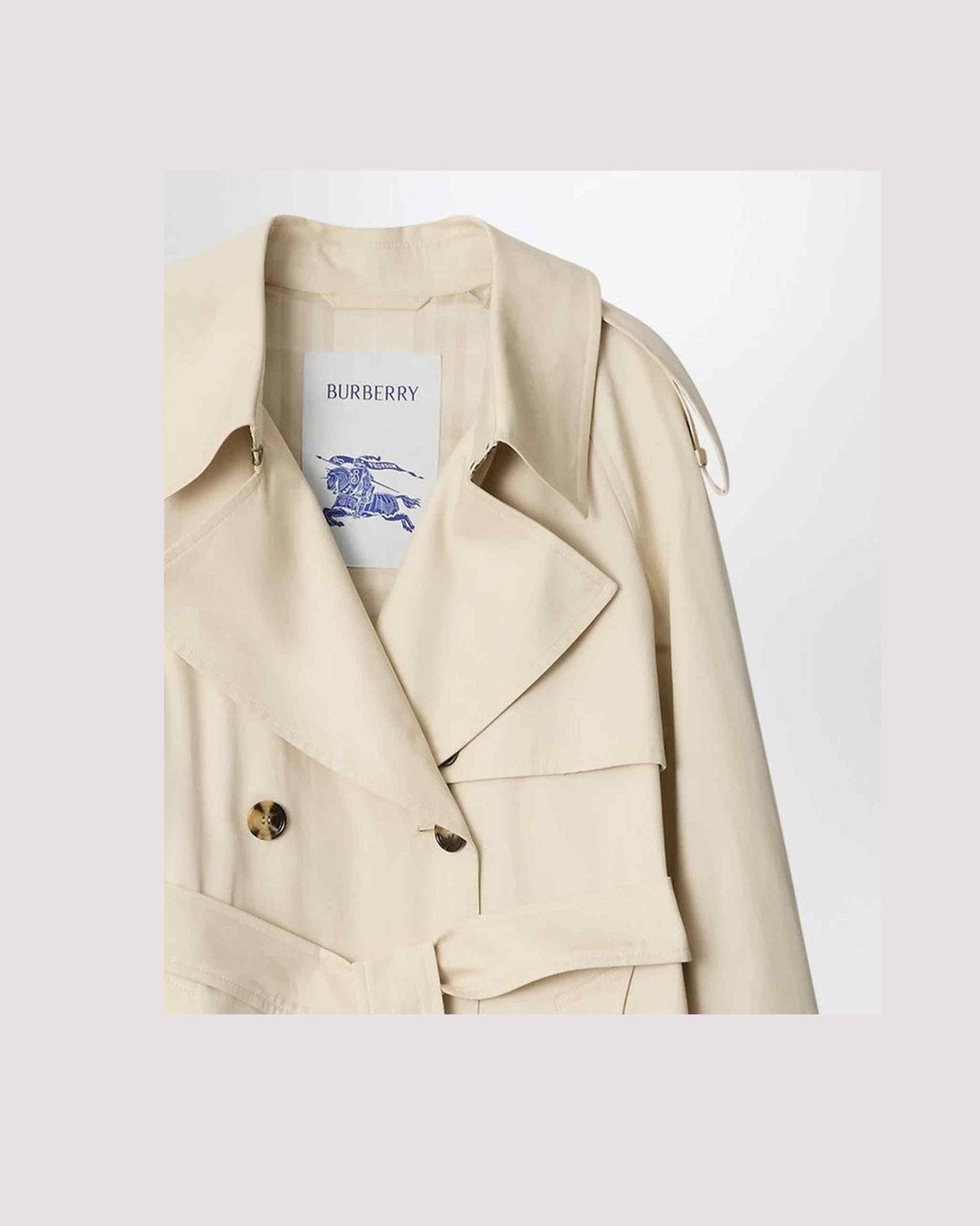 Burberry Beige Cotton Light Fitzrovia Trench Coat Glam Steals