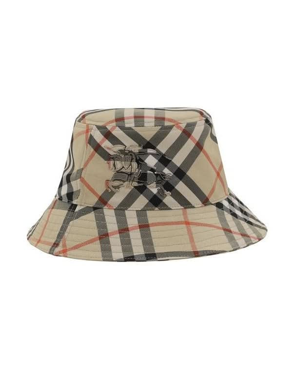 Burberry Beige Polyester Bucket Hat Glam Steals