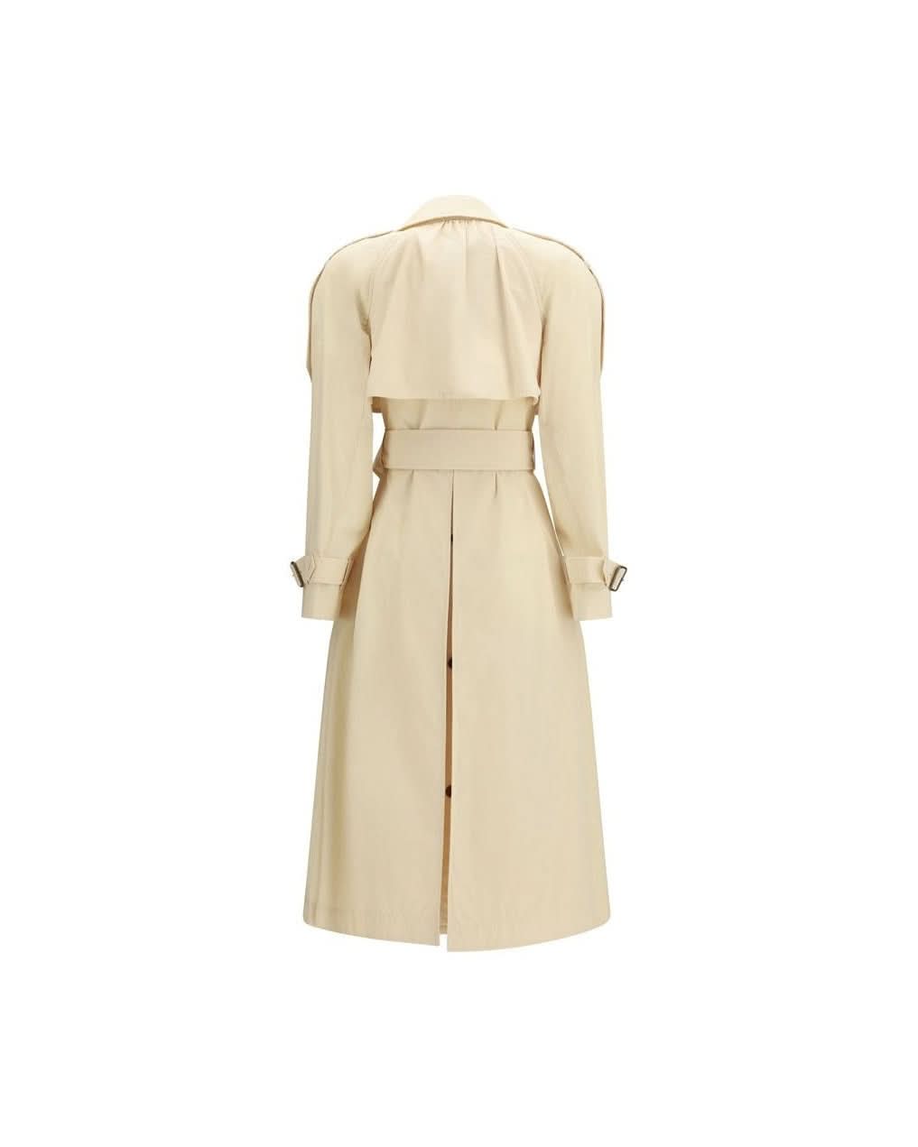 Burberry Beige Polyester Trench Coat