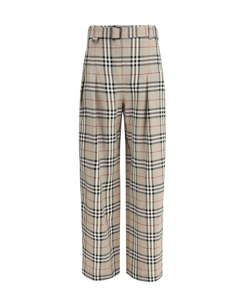 Burberry Beige Viscose Casual Pant