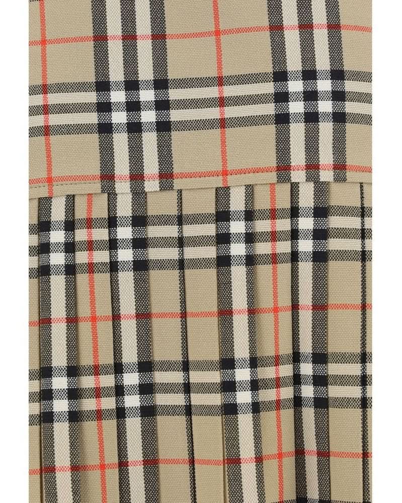 Burberry Beige Wool Oves Aries Mini Skirt Glam Steals