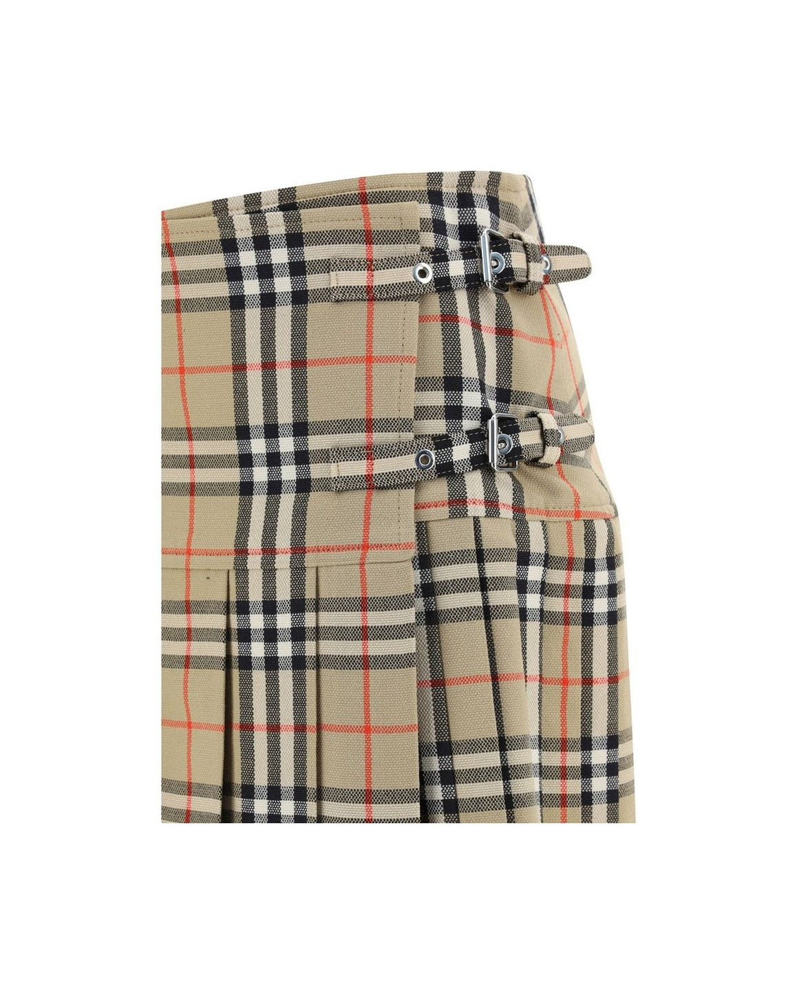 Burberry Beige Wool Oves Aries Mini Skirt Glam Steals