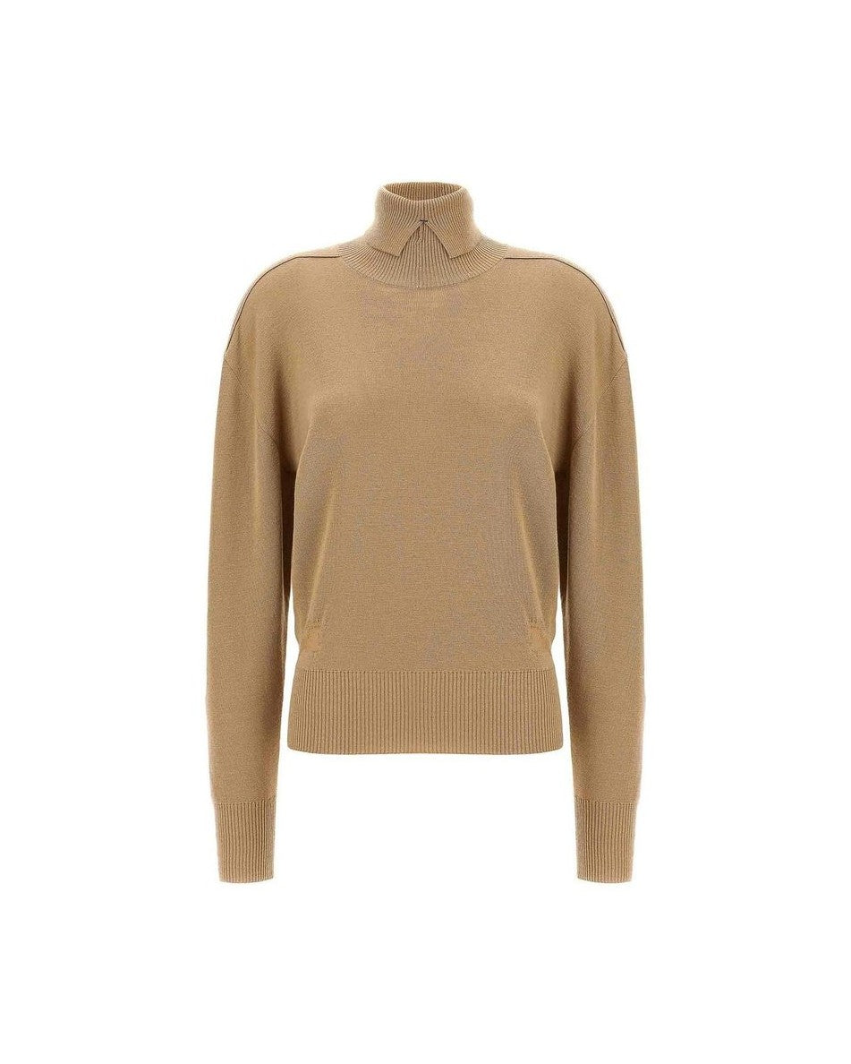 Burberry Beige Wool Sweatshirt Glam Steals