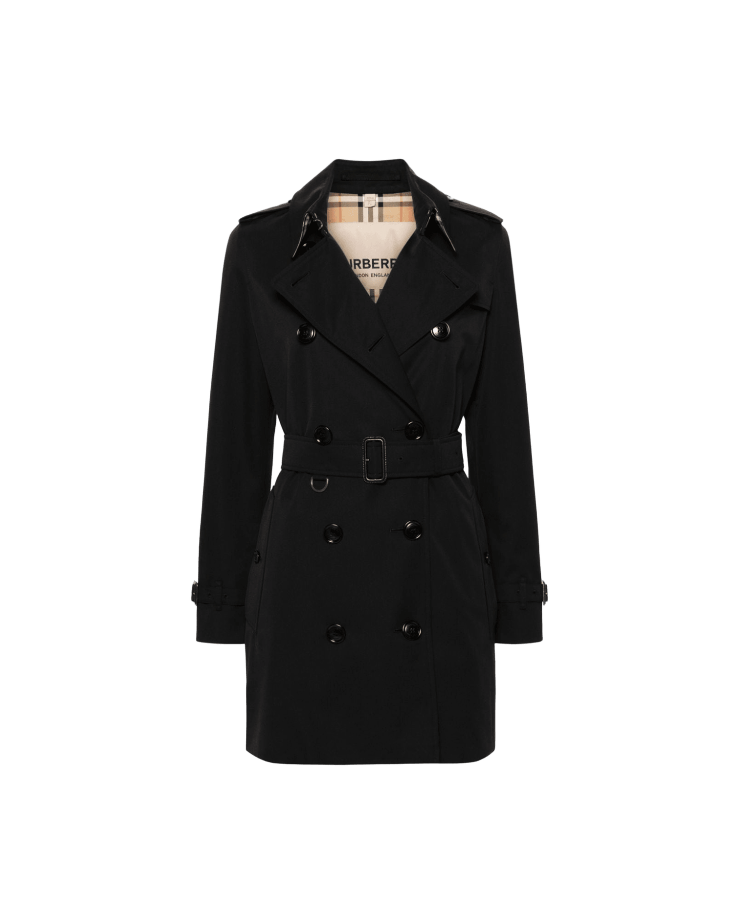 Burberry Coat Black Glam Steals