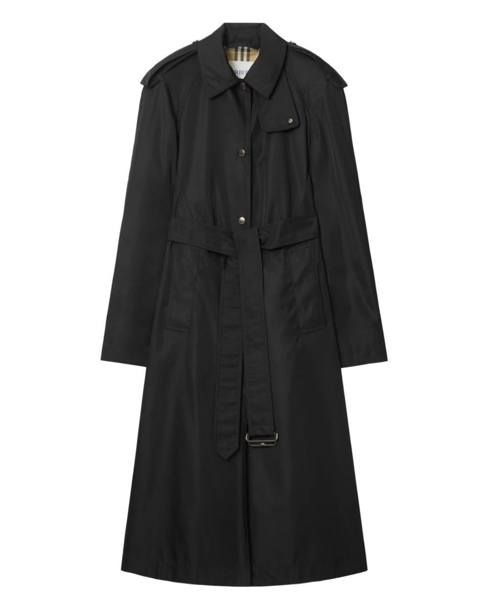 Burberry Black Coat Coats