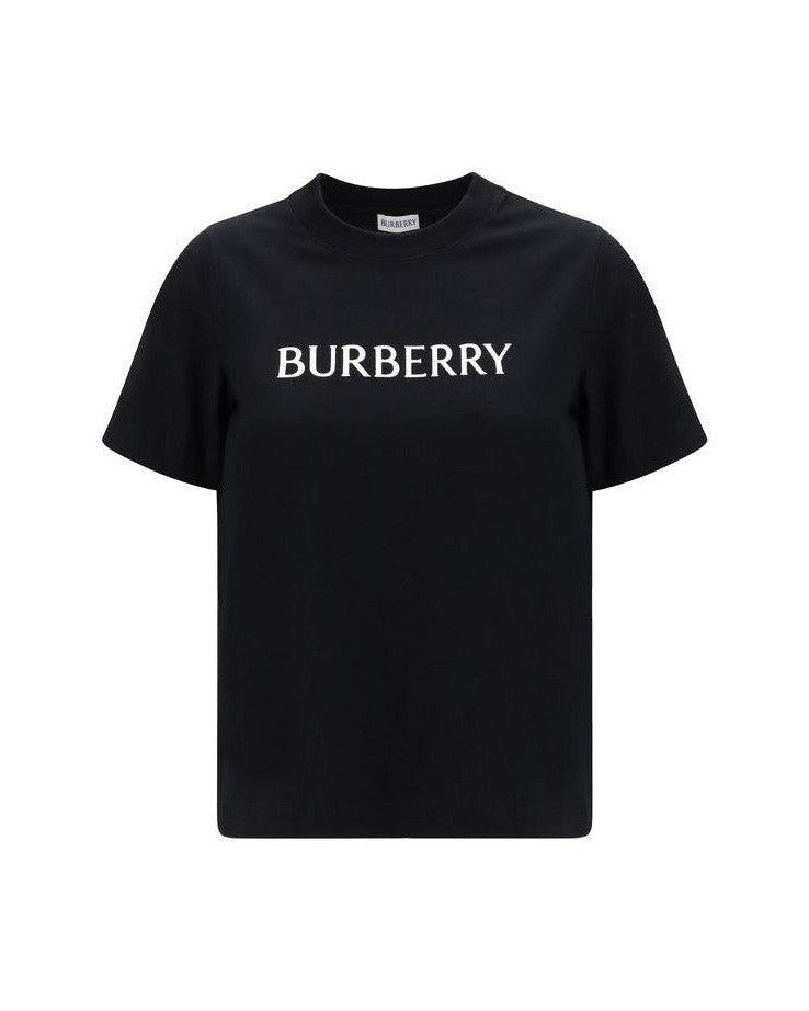 Burberry Black Cotton T-shirt Glam Steals