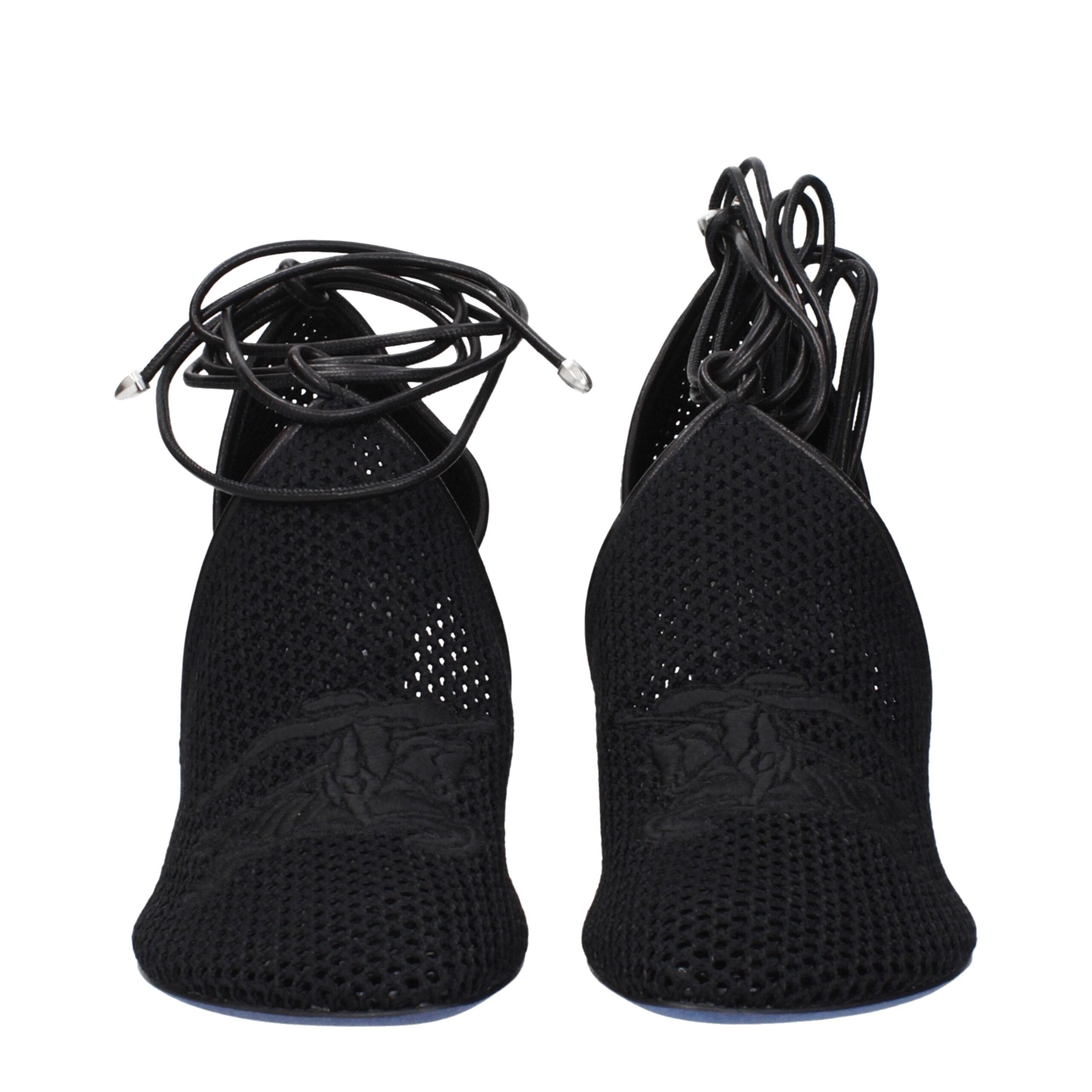 Burberry Black Fabric High Heel Pumps Glam Steals