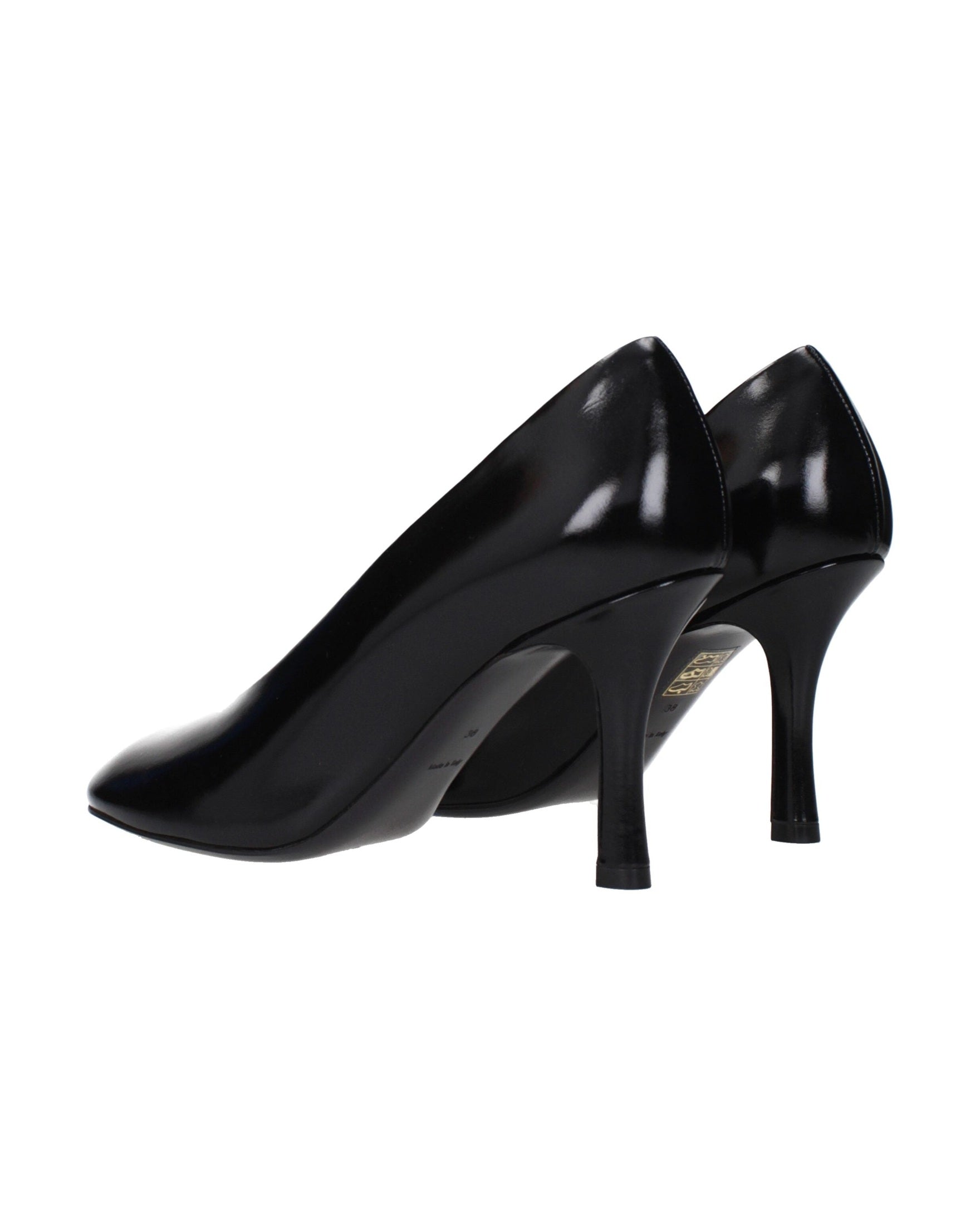 Burberry Black Leather High Heel Pumps Glam Steals
