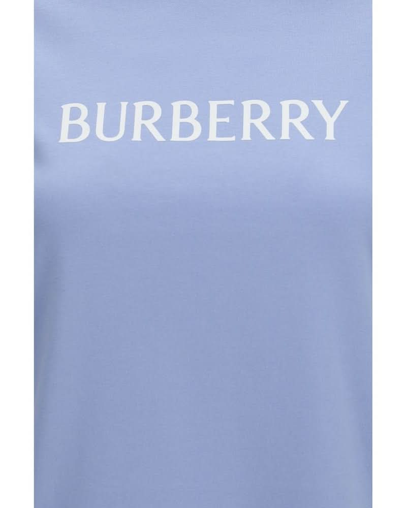 Burberry Blue Cotton T-shirt Glam Steals
