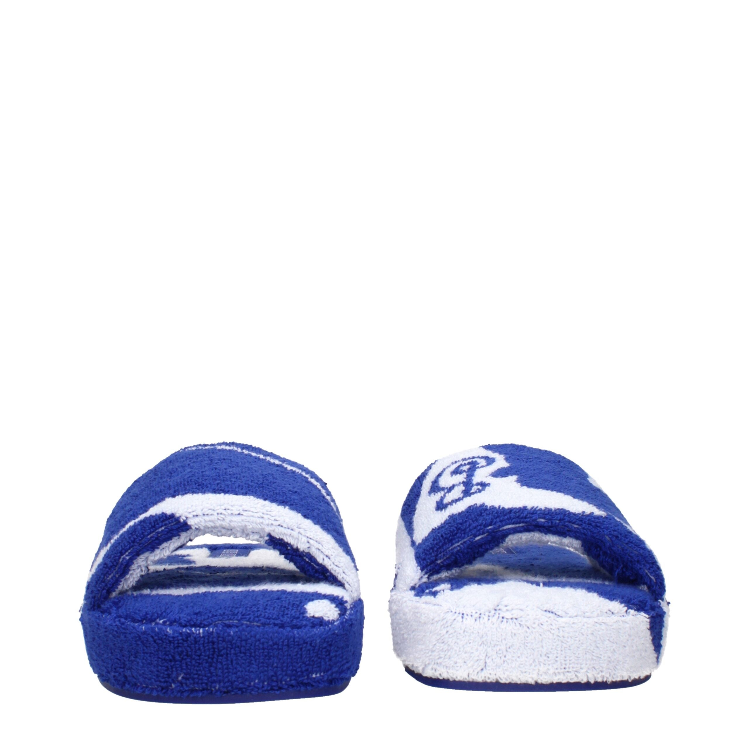 Burberry Blue Fabric Slippers Sandals Glam Steals
