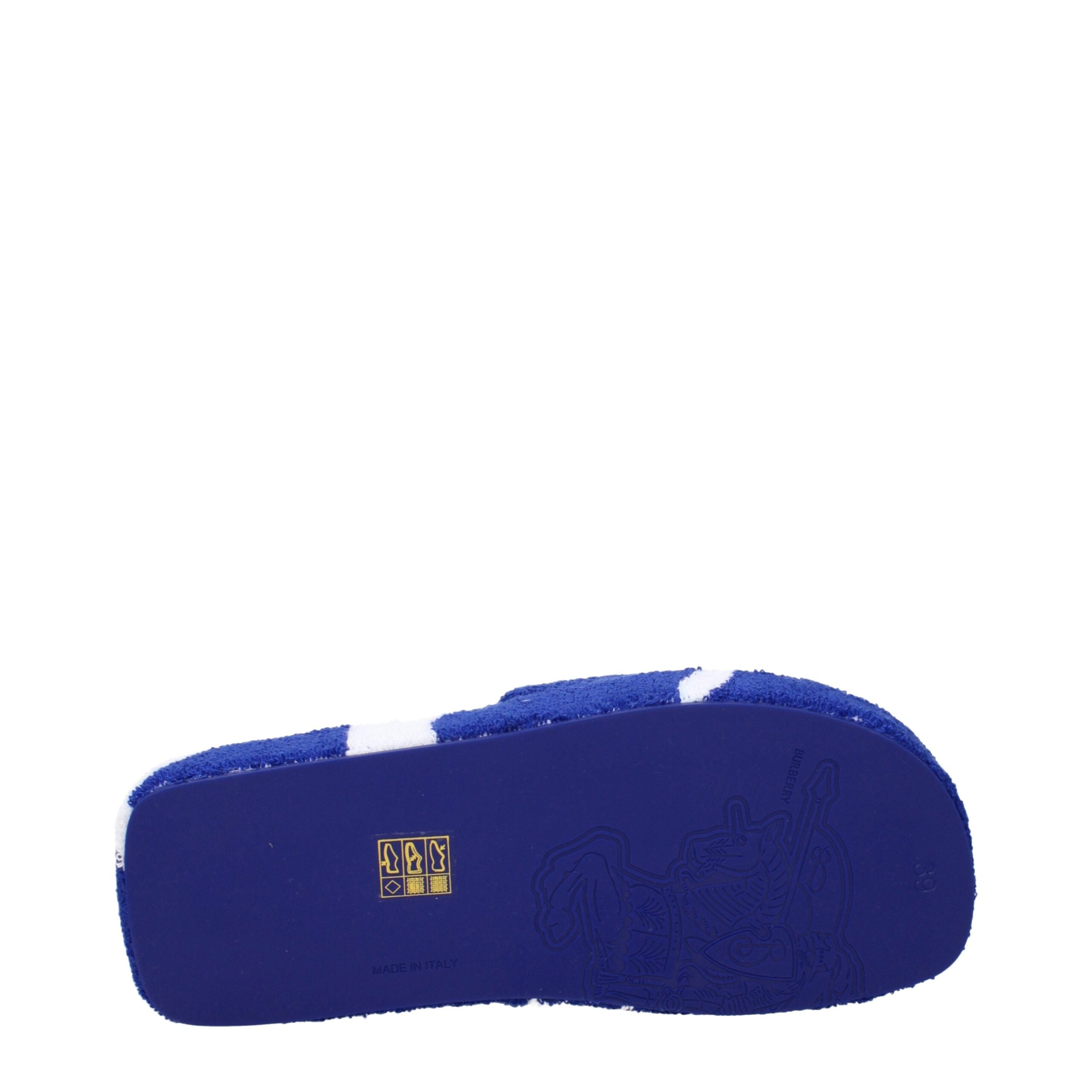 Burberry Blue Fabric Slippers Sandals Glam Steals