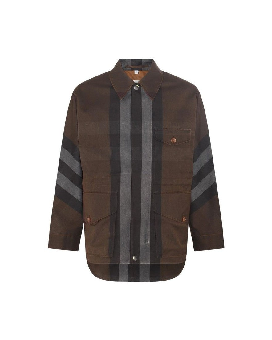 Burberry Brown Cotton Parka Glam Steals