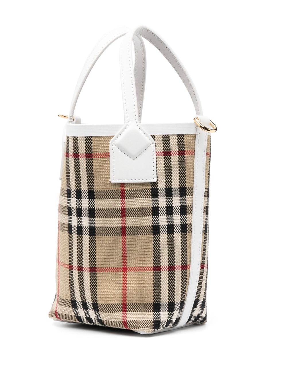 Burberry Check Motif Mini Bucket Bag Glam Steals
