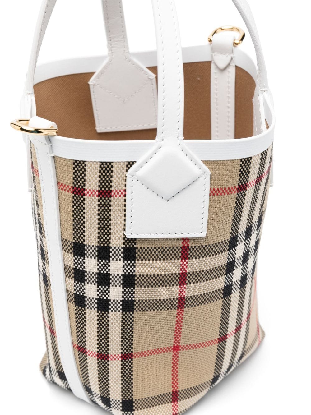 Burberry Check Motif Mini Bucket Bag Glam Steals
