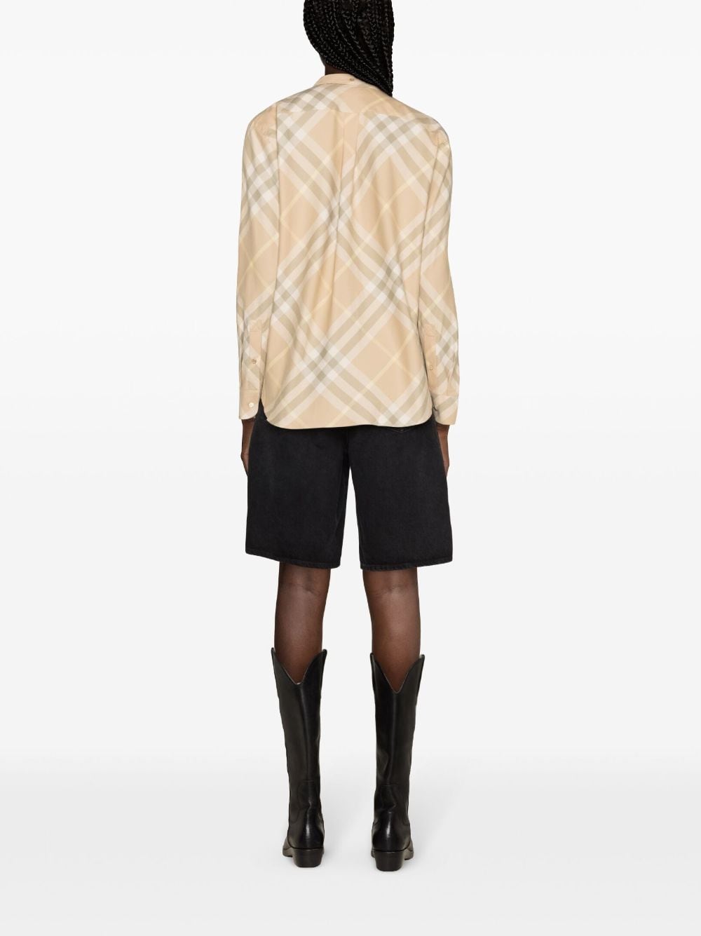 Burberry Check Motif Shirt Glam Steals