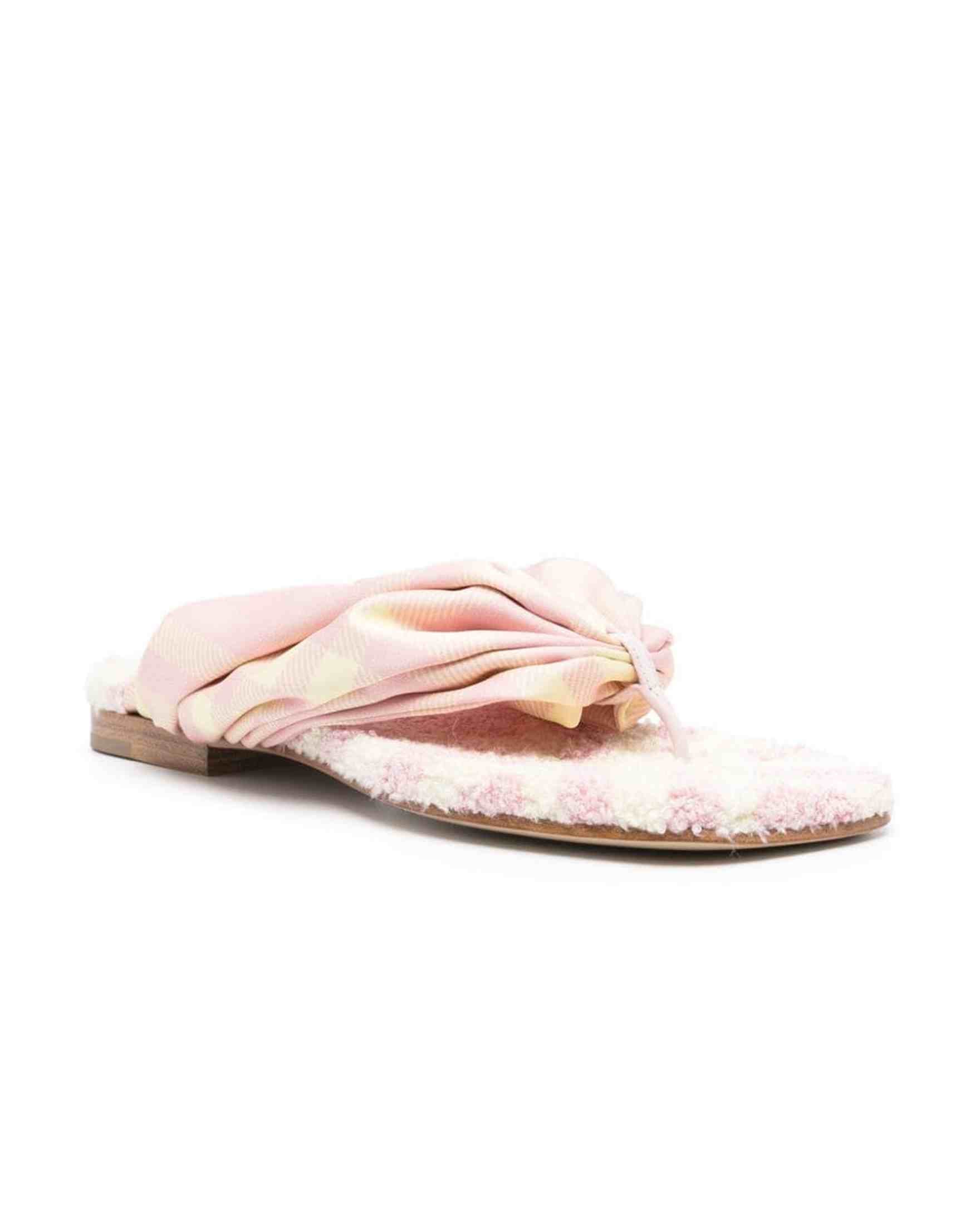 Burberry Check Thong Sandals Glam Steals
