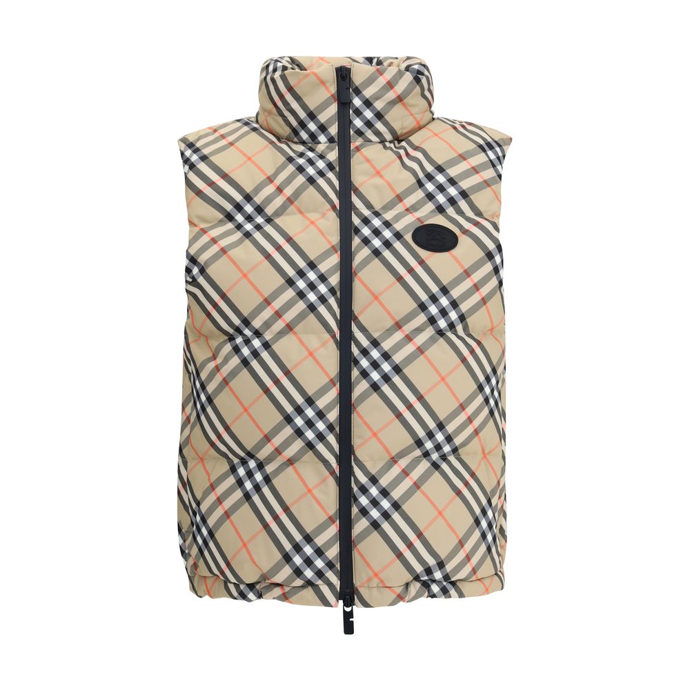 Burberry Check Vest Down Jacket Glam Steals