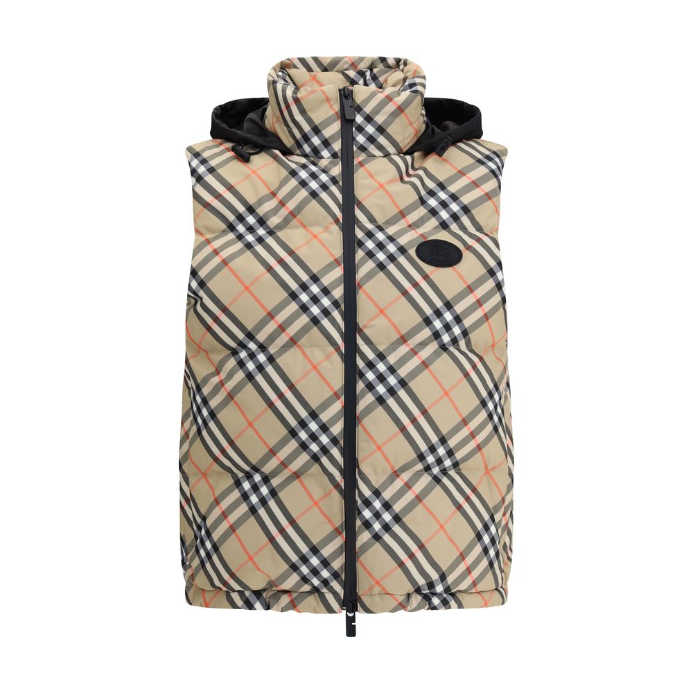Burberry Check Vest Down Jacket Glam Steals