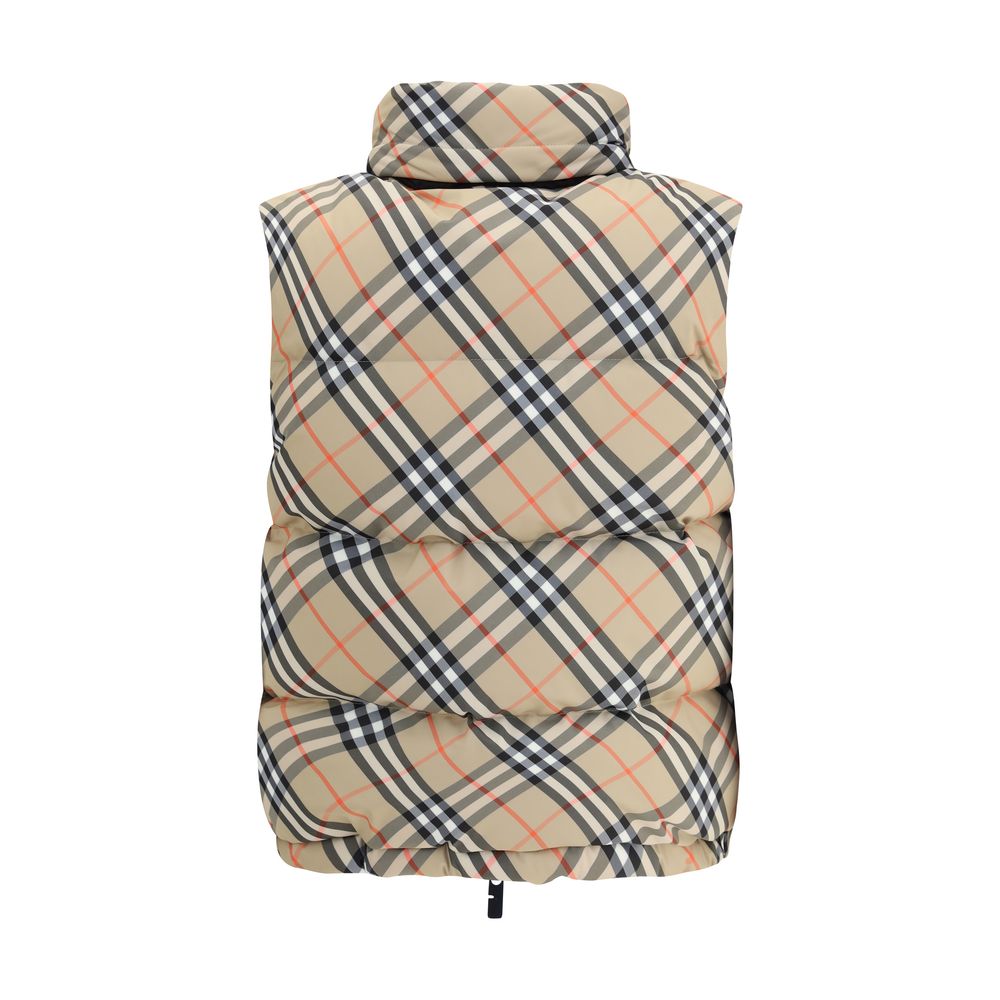 Burberry Check Vest Down Jacket Glam Steals