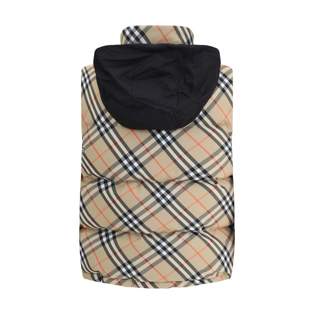 Burberry Check Vest Down Jacket Glam Steals