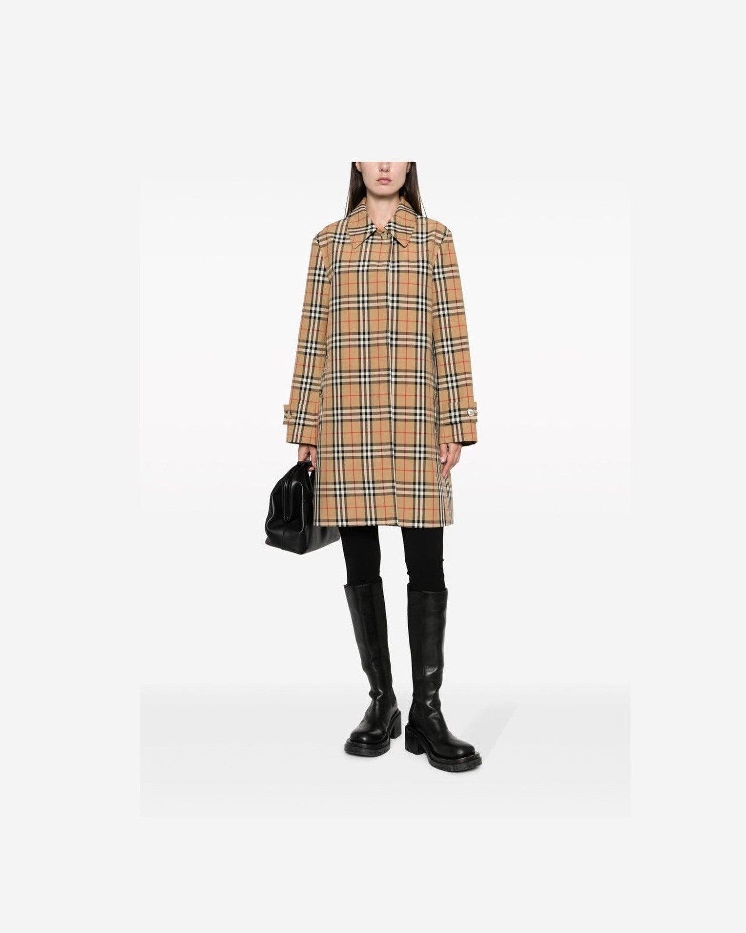 Burberry Checked Jacket Overcoats