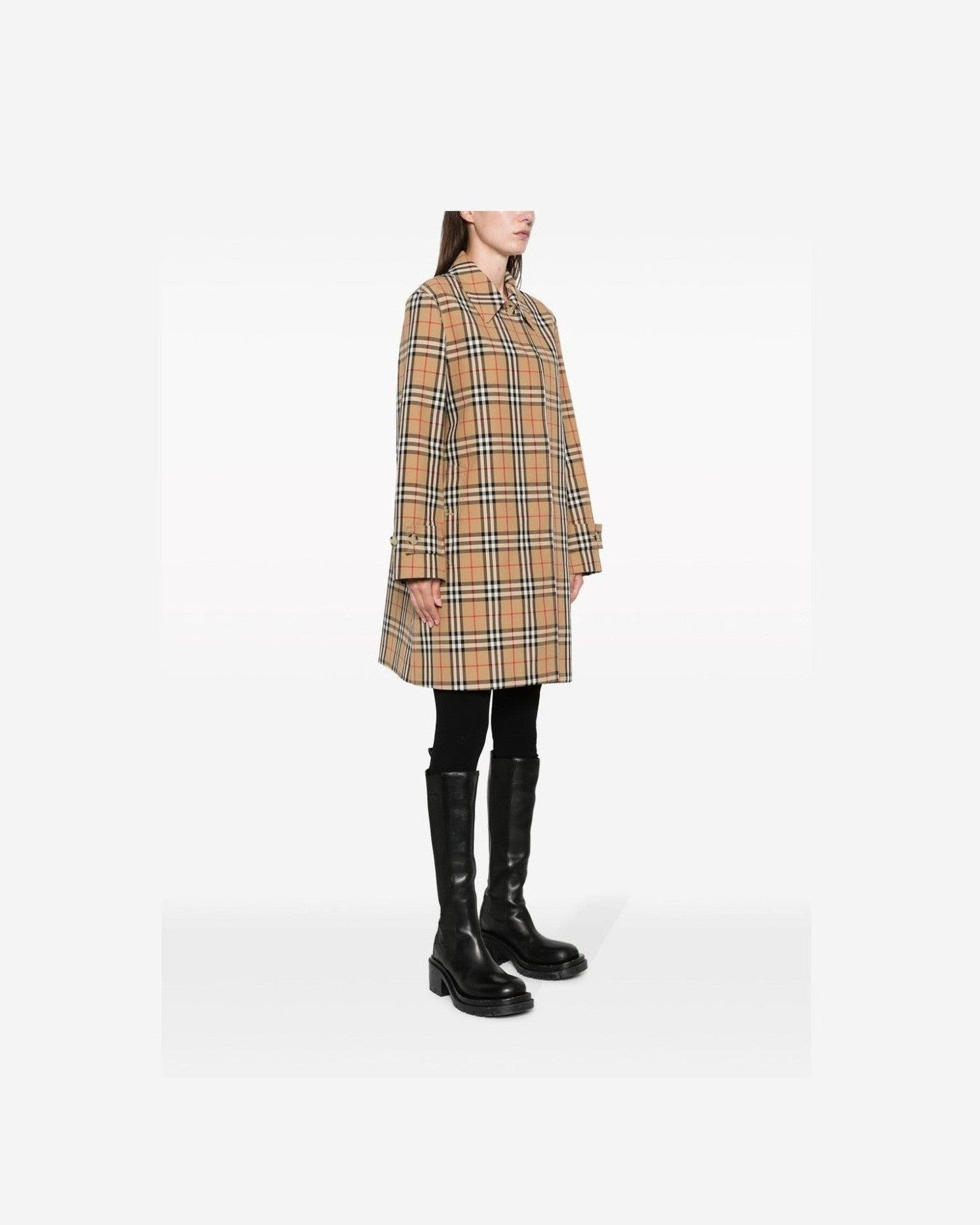 Burberry Checked Jacket Overcoats