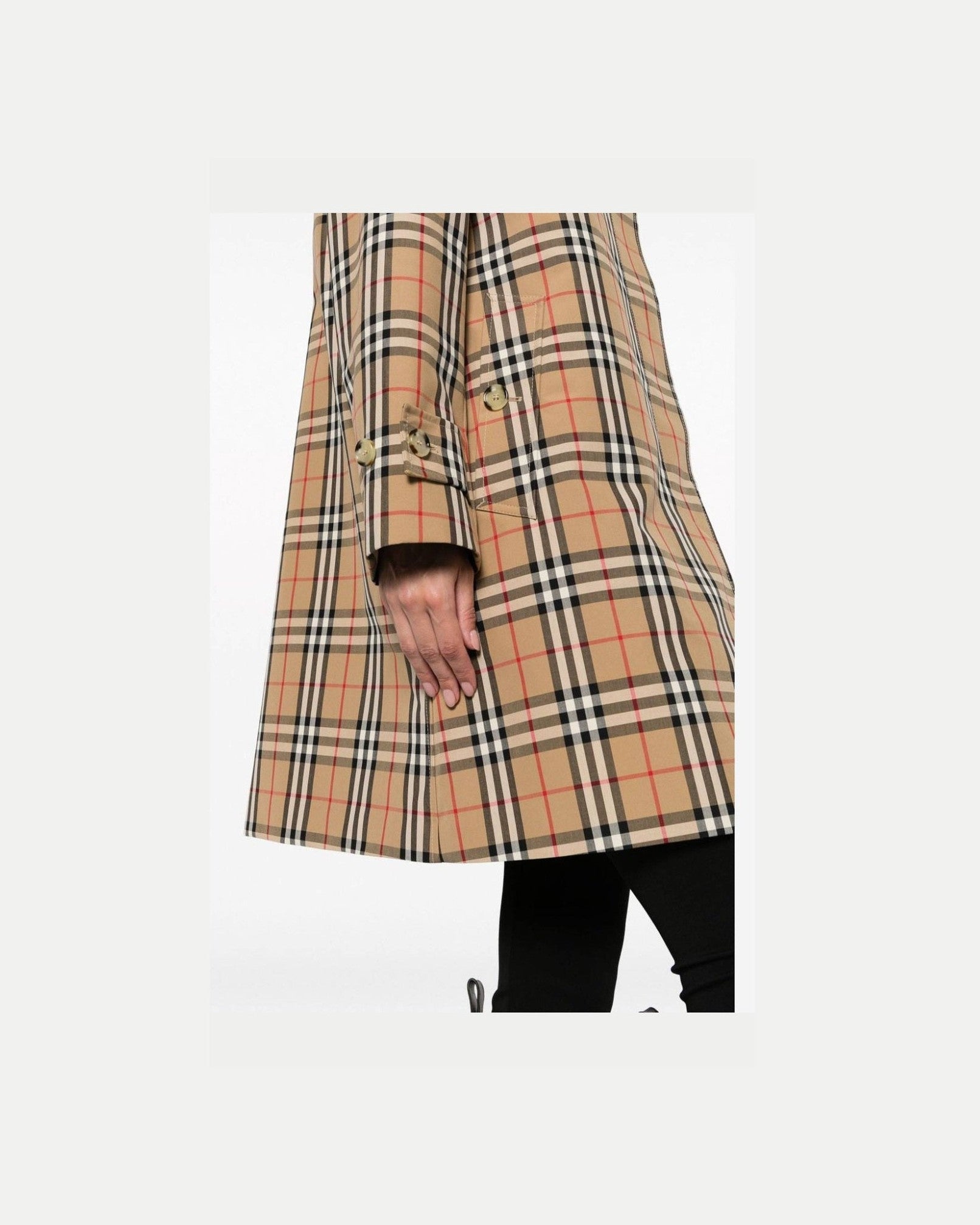 Burberry Checked Jacket Overcoats