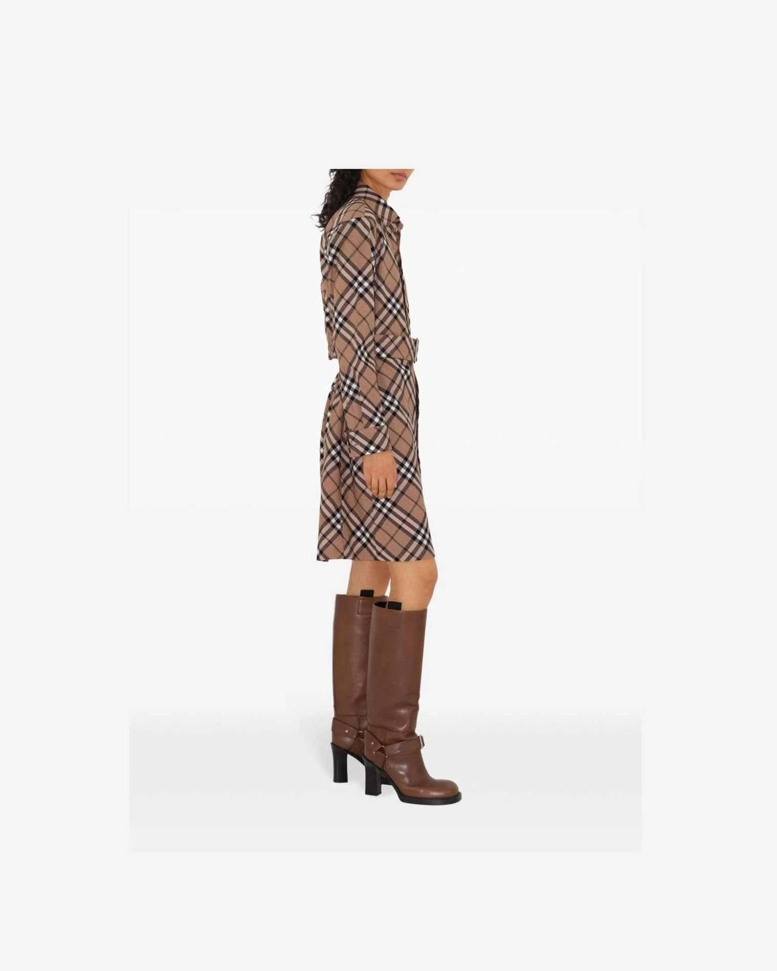 Burberry Checked Shirt Dress Glam Steals