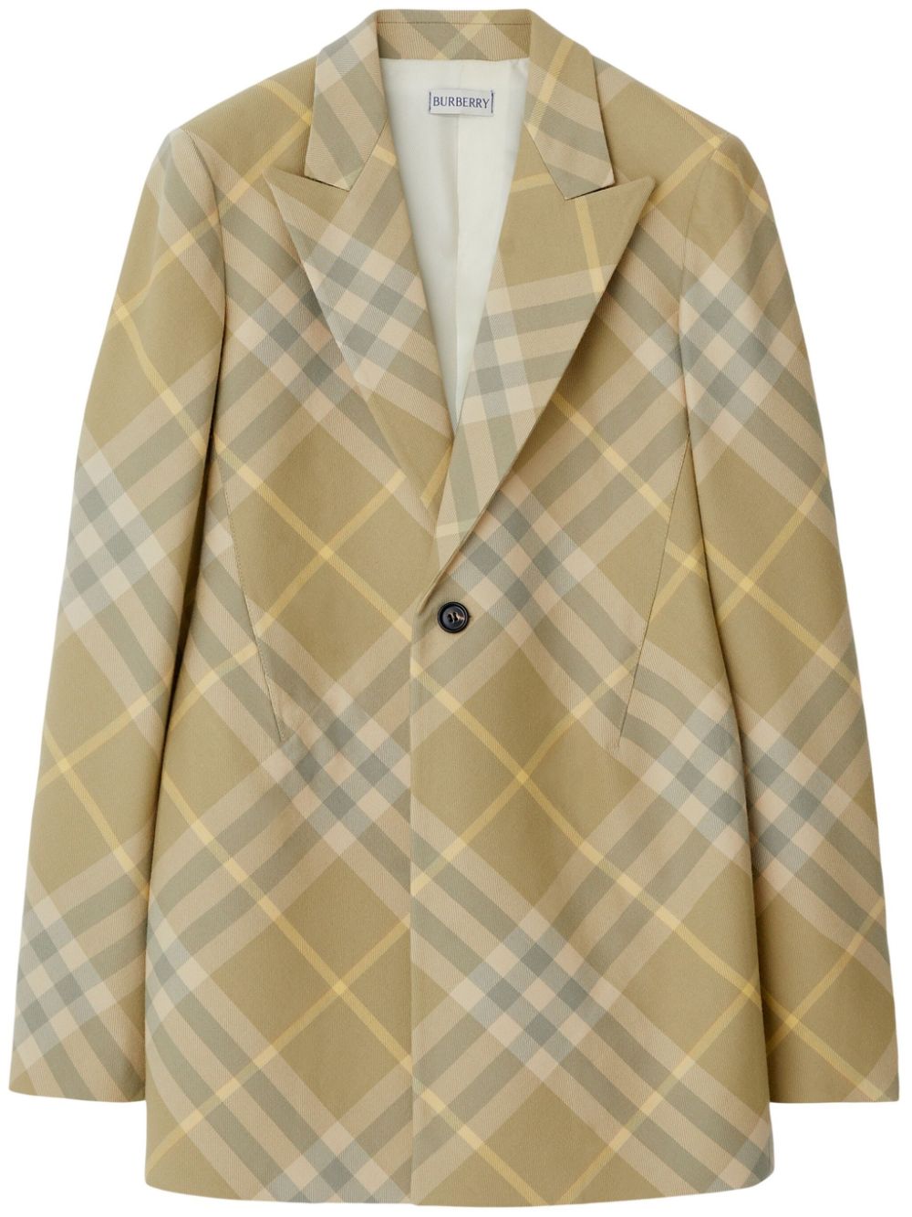 Burberry Checked Tailored Single Breasted Blazer Glam Steals