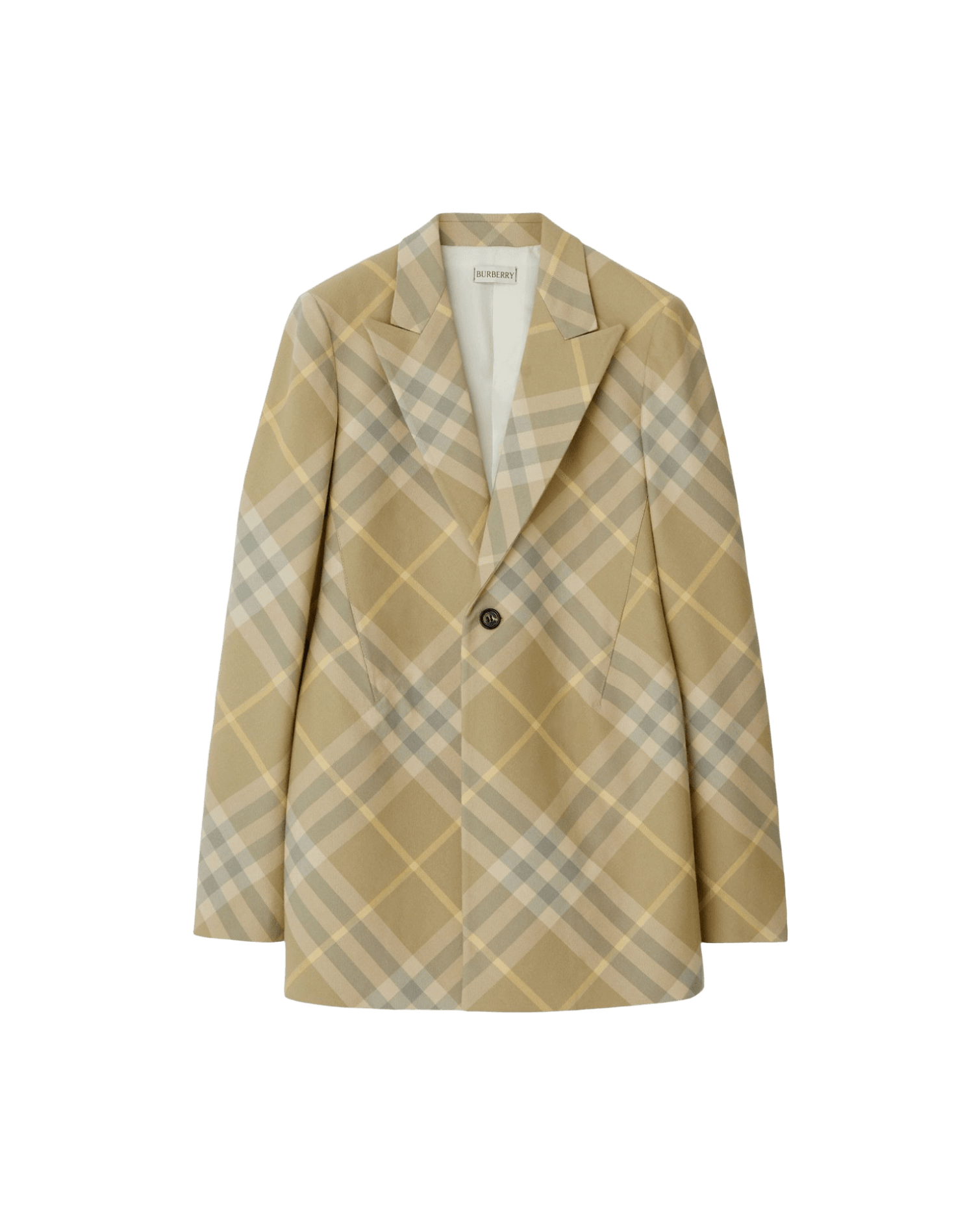 Burberry Checked Tailored Single Breasted Blazer Glam Steals