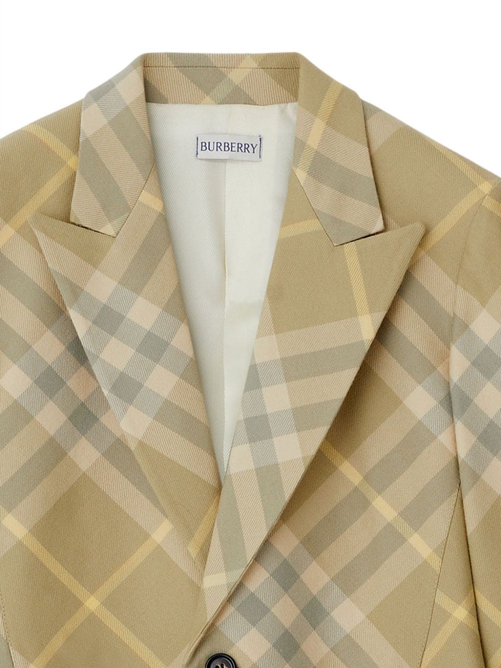 Burberry Checked Tailored Single Breasted Blazer Glam Steals